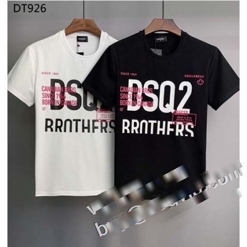 新作入荷2023人気セールセール DSQUARED2ブランドコピー半袖Tシャツ2色可選 ディースクエアード偽物ブランド