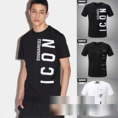 激安大特価2023 ディースクエアード偽物ブランド 半袖Tシャツ2色可選人気専門店DSQUARED2ブランドスーパーコピー