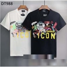 最安値2023ディースクエアードコピーブランド 爆発的通販 DSQUARED2コピー半袖Tシャツ2色可選 