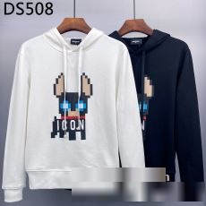 2023秋冬 人気商品登場 ディースクエアードブランド コピー DSQUARED2 プルオーバーパーカー 暖かい あったか 秋 秋冬 秋服 パーカー 2色可選
