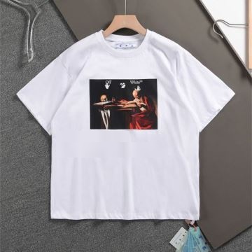 快適 OFF-WHITEコピー 2022 個性的なデザイン 2色可選 オフホワイトコピー 半袖Tシャツ     