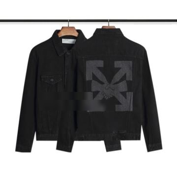 2022 しっかりした形 オフホワイトコピー デニムジャケット  OFF-WHITEコピー 2色可選           
