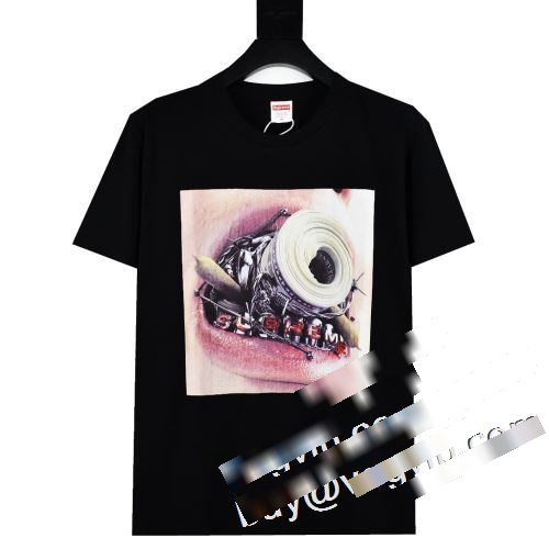 2023 シュプリームコピー Supreme 23SS Braces Tee ファション性の高い 半袖Tシャツ 2色可選 スタイリッシュな印象