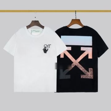 激安大特価新品 2色可選 大満足 OFF-WHITE オフホワイトブランド 偽物 通販半袖Tシャツ超激得2022