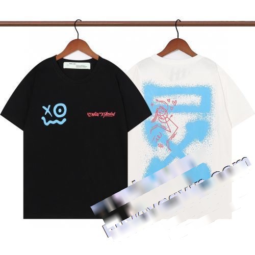 店舗で人気満点 2色可選 2022最新入荷 半袖Tシャツ OFF-WHITE オフホワイトブランド 偽物 通販