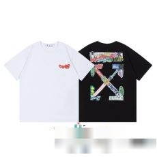 超人気新品 最安値人気2023 OFF-WHITE オフホワイトスーパーコピー 激安半袖Tシャツ2色可選 優れた品質