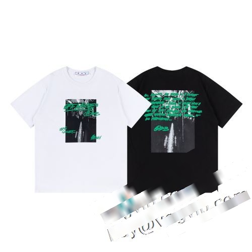 海外通販 OFF-WHITE オフホワイトブランドスーパーコピー人気セール高品質半袖Tシャツ2色可選 人気定番2023 