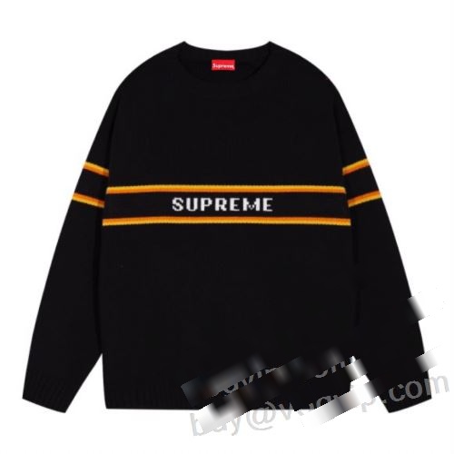 偽物ブランド 超目玉 2023秋冬 シュプリーム SUPREME しっかり暖かな感じ ニットセーター 4色可選