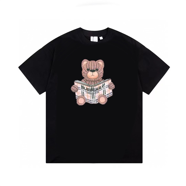 バーバリー BURBERRY コピー Ｔシャツ 熊 ぬいぐるみ シリーズ プリント柄 綿