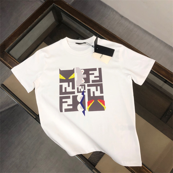 FENDI スーパーコピー Ｔシャツ ロゴ プリント モンスター バグズアイ フェンディ