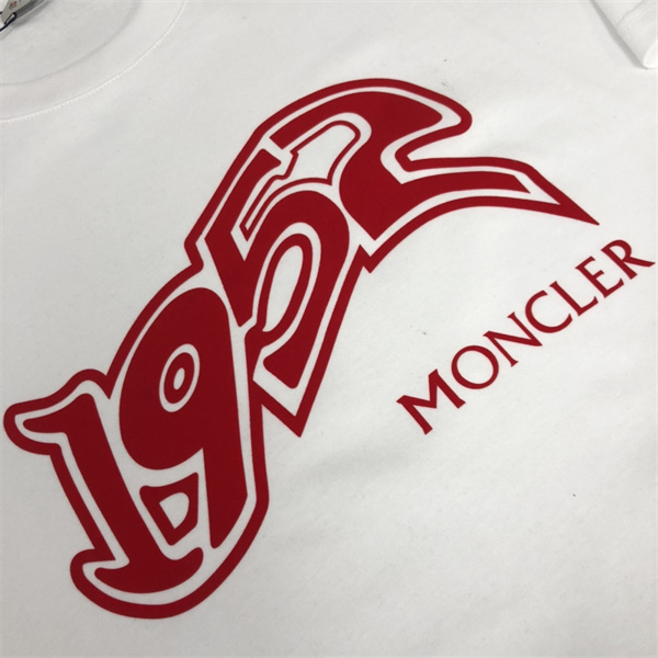 モンクレール コピー Ｔシャツ ロゴ 波形フォント プリント 100%コットン MONCLER