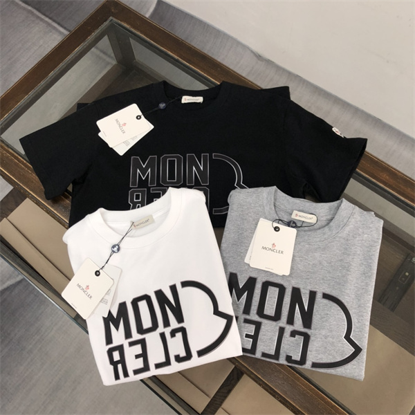 モンクレール コピー Ｔシャツ プリント 柄  ロゴ 100%コットン 2色 MONCLER