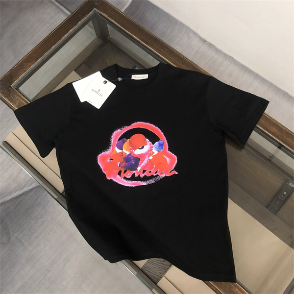 モンクレール スーパーコピー Ｔシャツ ロゴ プリント 100%コットン MONCLER