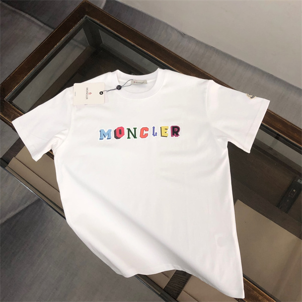 MONCLER コピー Ｔシャツ ロゴ プリント 100％コットン 通気性 モンクレール