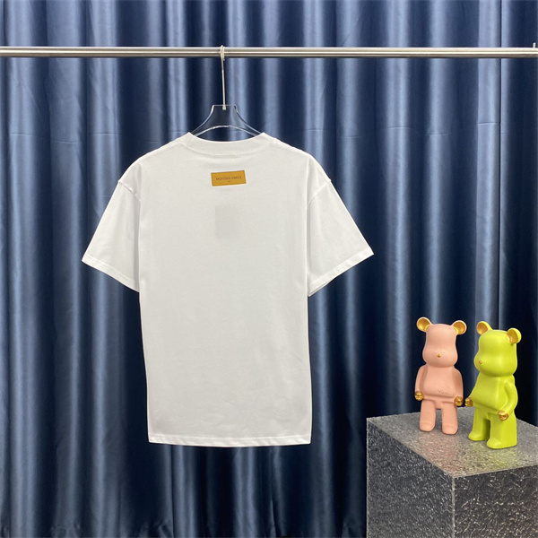 ルイヴィトン コピー Ｔシャツ ウサギ 縫ぐるみ ロゴ プリント 可愛い 綿 LOUIS VUITTON