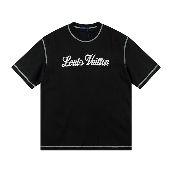 LOUIS VUITTON 偽物 Ｔシャツ スーパーコピー ロゴ 100%コットン 2色 ルイヴィトン