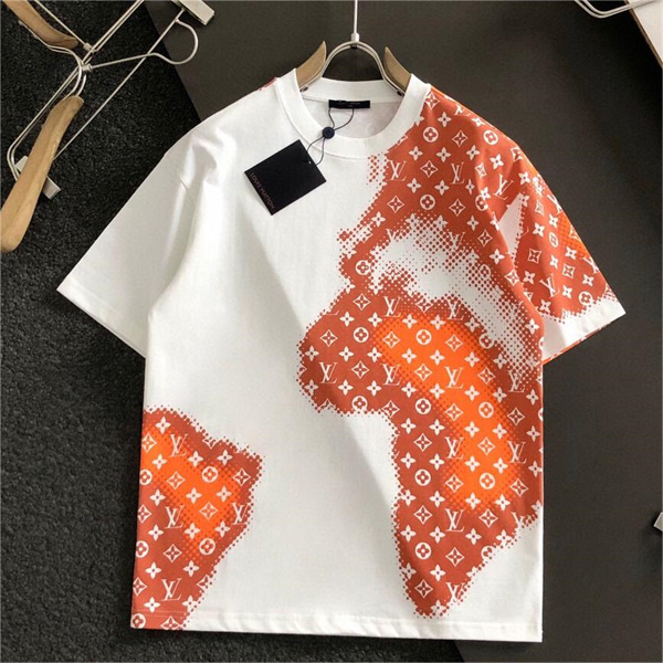 ルイヴィトン スーパーコピー Ｔシャツ ロゴ モノグラム プリント柄 LOUIS VUITTON