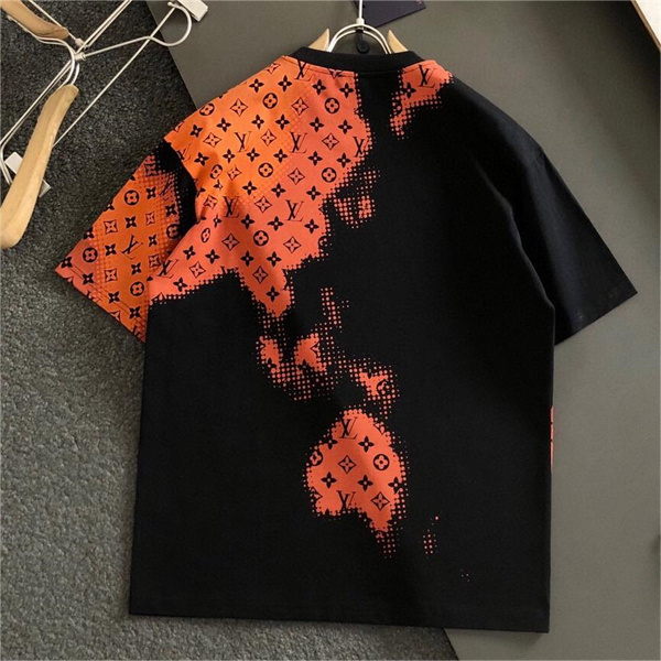 ルイヴィトン スーパーコピー Ｔシャツ ロゴ モノグラム プリント柄 LOUIS VUITTON