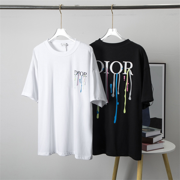 DIOR スーパーコピー Ｔシャツ ロゴ プリント柄 純綿生地 ユニセックス ディオール