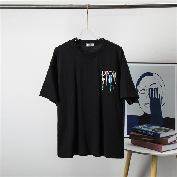DIOR スーパーコピー Ｔシャツ ロゴ プリント柄 純綿生地 ユニセックス ディオール