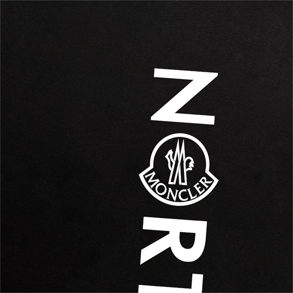 モンクレール スーパーコピー Ｔシャツ ロゴ プリント ワッペン ユニセックス 2色 MONCLER