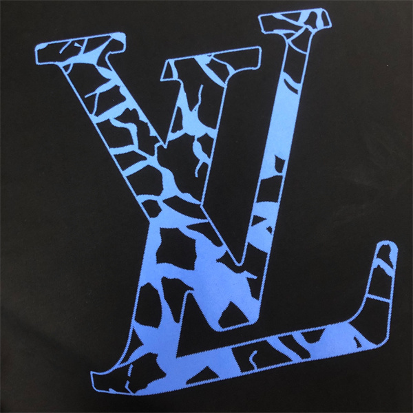 LOUIS VUITTON スーパーコピー Ｔシャツ ロゴ プリント柄 100%綿生地 半袖 ルイヴィトン