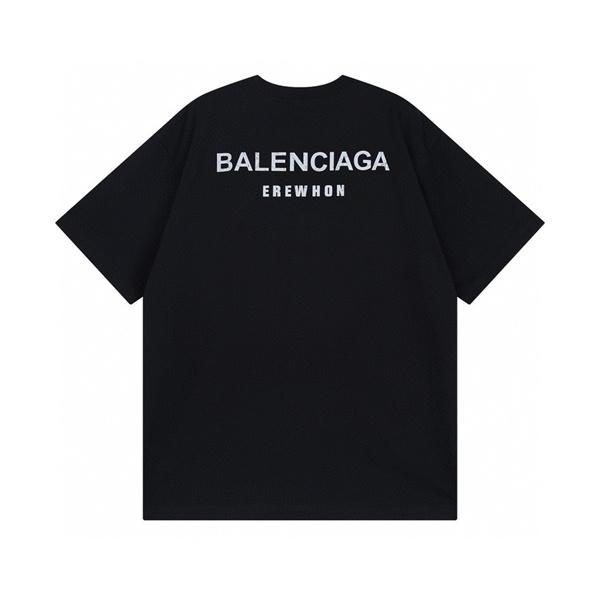 BALENCIAGA スーパーコピー Ｔシャツ 水のペットボトル ロゴ プリント 2色 綿 バレンシアガ 