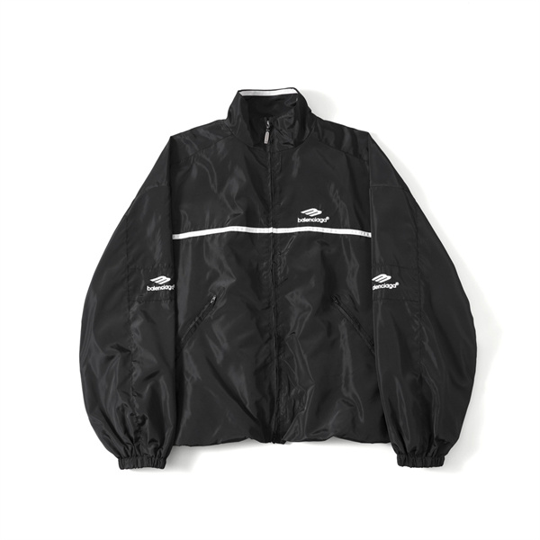 BALENCIAGA スーパーコピー ジャケット 3Bロゴ 刺繡 tracksuit 調節ドロスト バレンシアガ