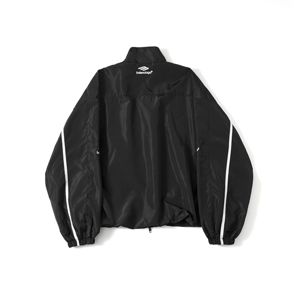 BALENCIAGA スーパーコピー ジャケット 3Bロゴ 刺繡 tracksuit 調節ドロスト バレンシアガ