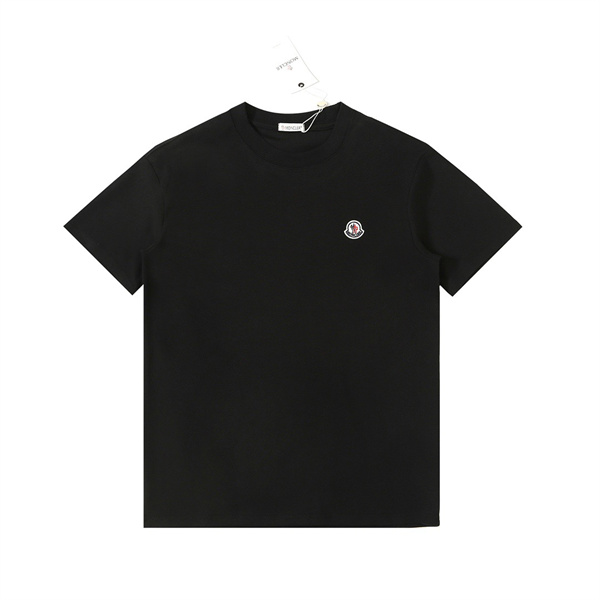 MONCLER コピー Ｔシャツ ワッペン 定番 ロゴ モンクレール 刺繡 クルーネック 