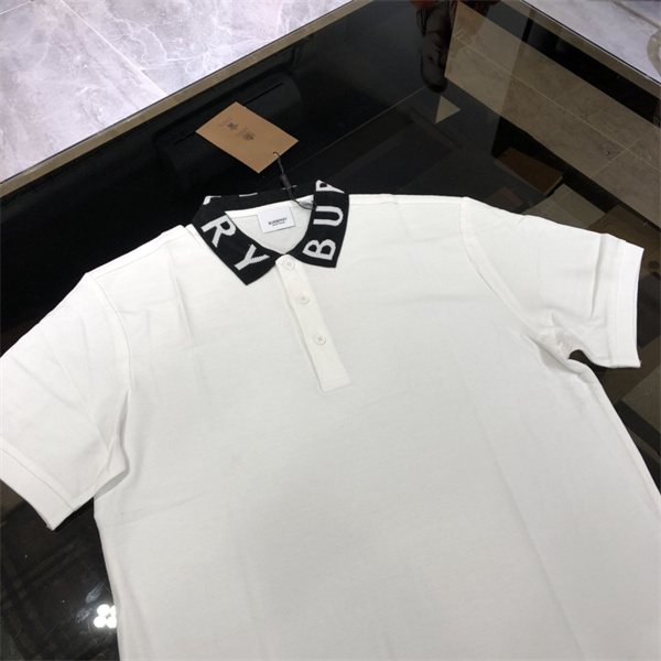 バーバリー コピー ポロシャツ 襟 文字 ロゴ 綿 通気 メンズ BURBERRY