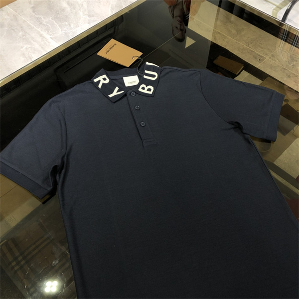 バーバリー コピー ポロシャツ 襟 文字 ロゴ 綿 通気 メンズ BURBERRY