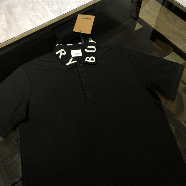 バーバリー コピー ポロシャツ 襟 文字 ロゴ 綿 通気 メンズ BURBERRY