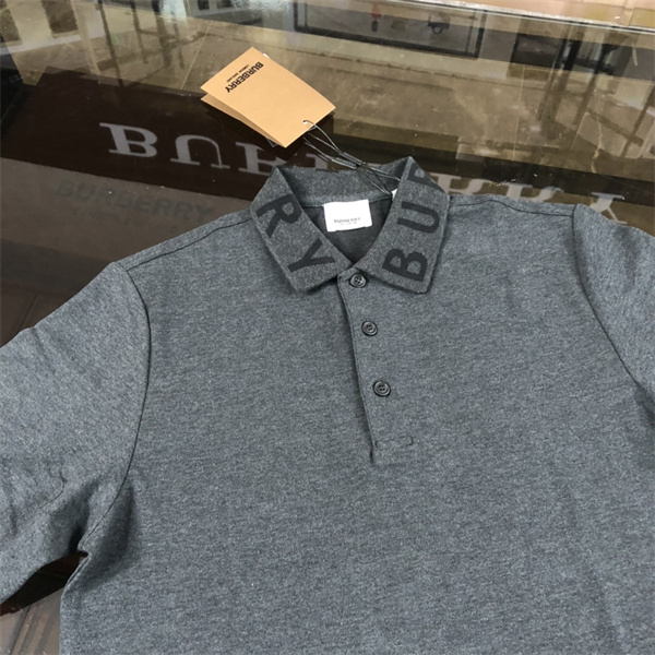 バーバリー コピー ポロシャツ 襟 文字 ロゴ 綿 通気 メンズ BURBERRY