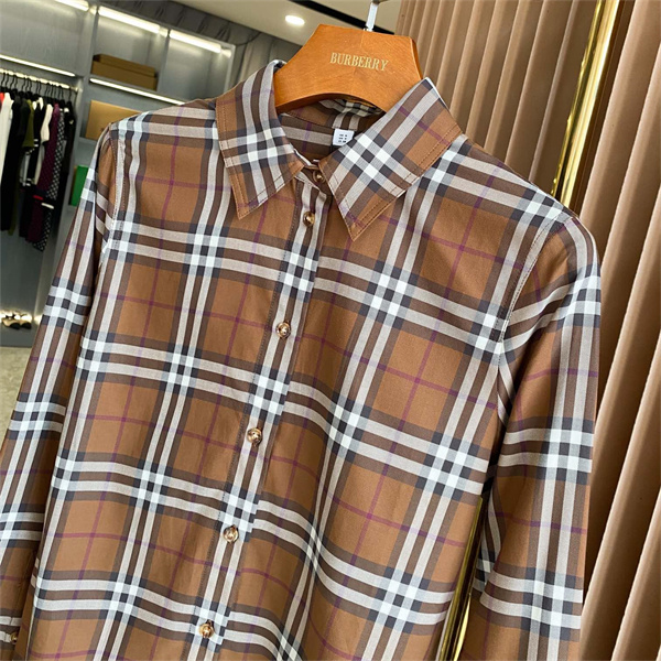 バーバリー スーパーコピー シャツ チェック 長袖 BURBERRY