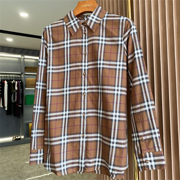 バーバリー スーパーコピー シャツ チェック 長袖 BURBERRY