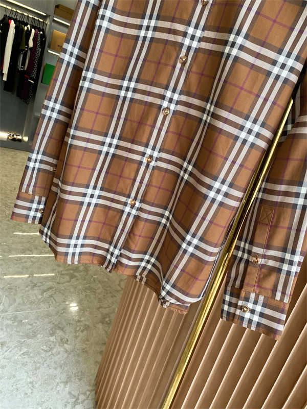 バーバリー スーパーコピー シャツ チェック 長袖 BURBERRY