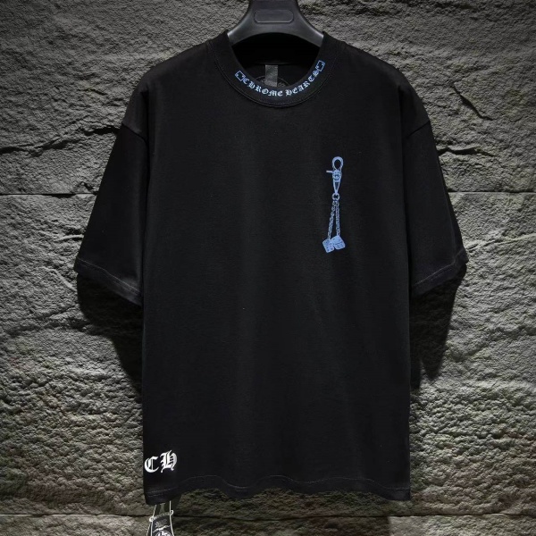 2024春夏ゆるやかなシルエット CHROME HEARTS クロムハーツコピー 半袖Tシャツ