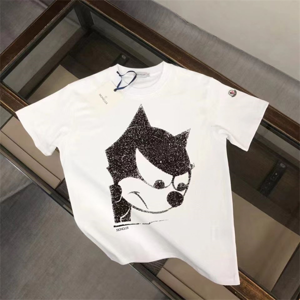 人気定番 2色展開 MONCLER モンクレールスーパーコピー プリント半袖Tシャツ