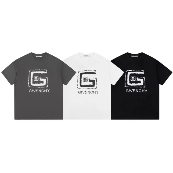 GIVENCHY ジバンシー2024ssロゴ半袖クルーネックTシャツコピー ユニセックス