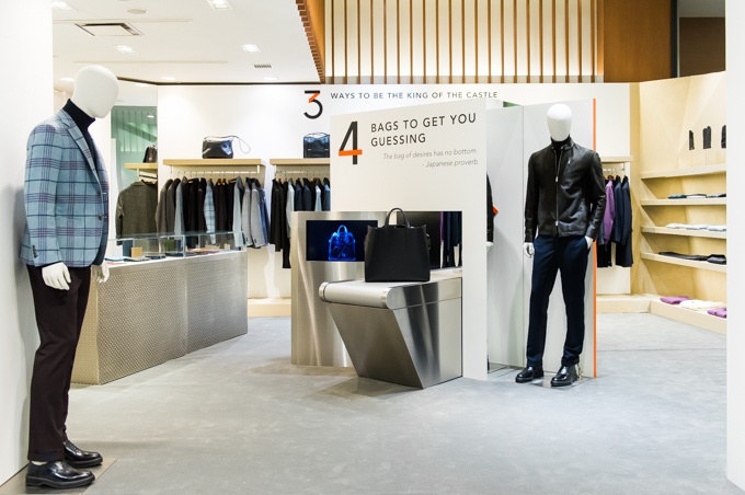 エルメスの期間限定メンズブティックが伊勢丹新宿にオープン、ユニークな空間で新作ウェアや革小物を紹介コピー