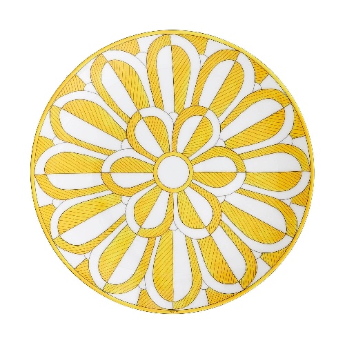 エルメス“太陽”に着想を得た新作テーブルウェア「ソレイユ ドゥ エルメス」ヤシの葉や花がモチーフコピー