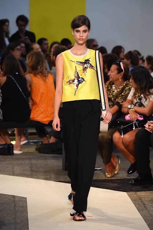 MSGM 2015年春夏コレクション - 小鳥と音楽が共存する、現代的なストリートMIXコピー