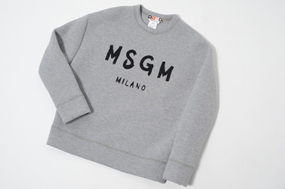 MSGMよりロゴ入りカラー限定スウェット - 阪急メンズ大阪＆東京にて