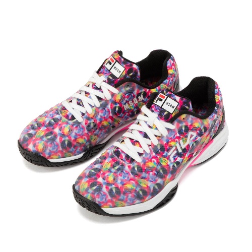 フィラ×MSGM“タイダイ柄”シューズ、Wネーム配したアッパー＆テニスプレイに向けた高機能ソールでコピー