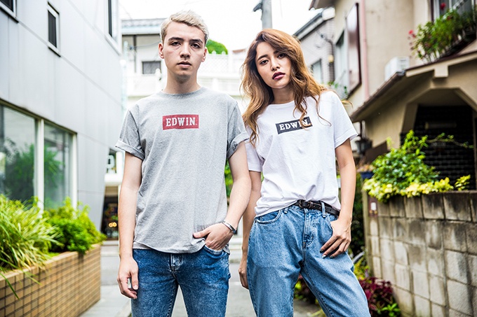 エドウイン原宿店限定の"ボックスロゴTシャツ"ユニセックス＆ウィメンズモデルを展開コピー