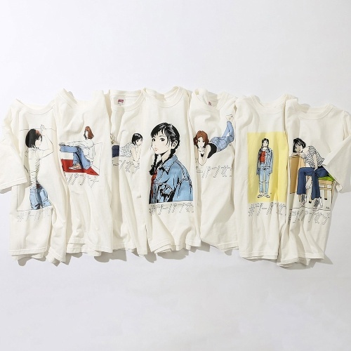 エドウイン×漫画家・江口寿史の限定Tシャツ、様々な“ジーパン女子”のイラストをプリントコピー