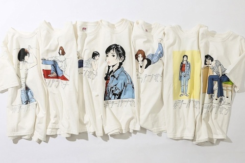 エドウイン×漫画家・江口寿史の限定Tシャツ、様々な“ジーパン女子”のイラストをプリント