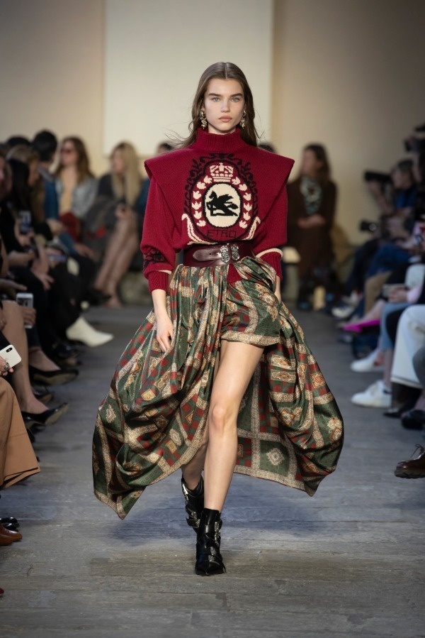 エトロ 2019-20年秋冬ウィメンズコレクション - 英国貴族がグランジと出会う時コピー