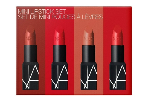 NARS21年秋コフレ「ミニリップスティックセット」人気サテンレッド＆マットブラウンなど4色